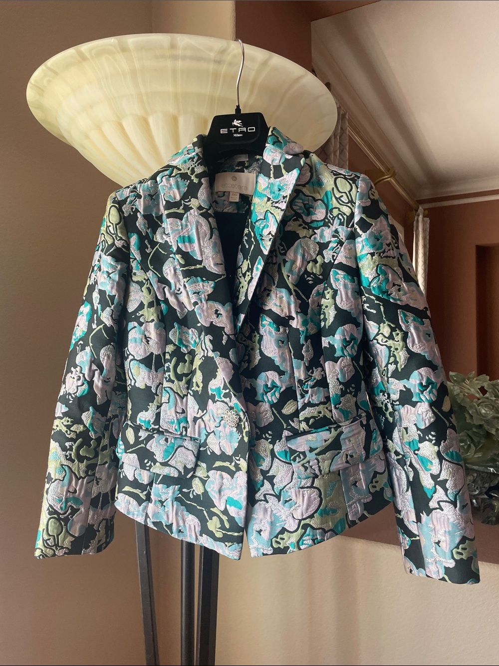 Etcetera jacquard floral jacket